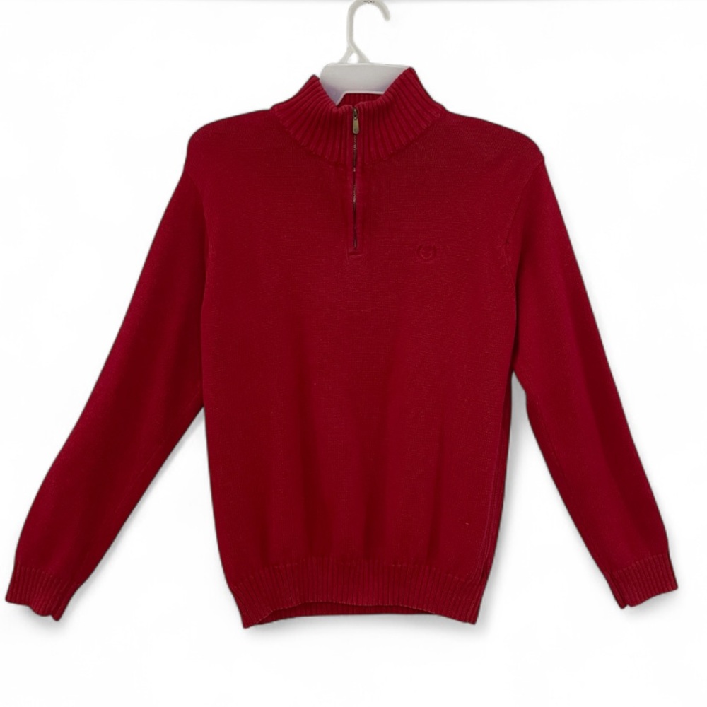Izod Men's Quarter Zip Polo Pullover Sweater
